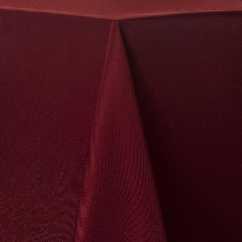 120" - Burgundy Round Table Linen
