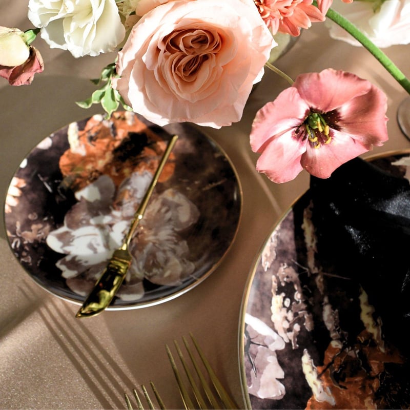Elida 7" Bread Plate - Fine Bone China