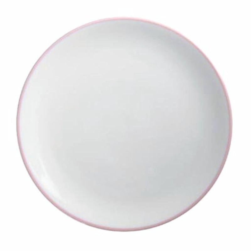 Pink Rim Porcelain 12" Charger Plate