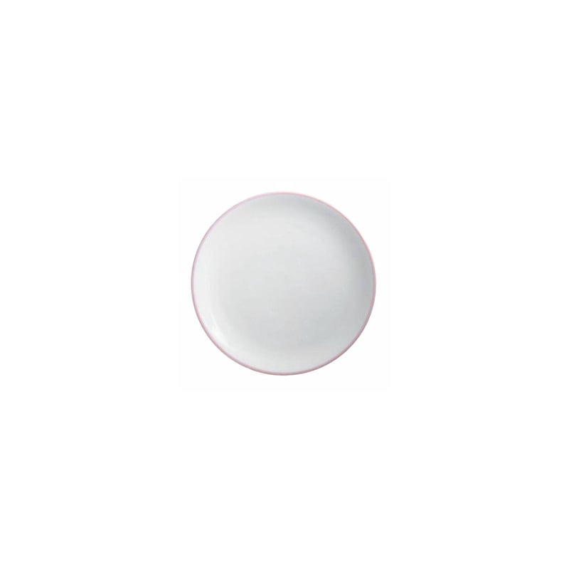 Pink Rim Porcelain 6" Bread Plate