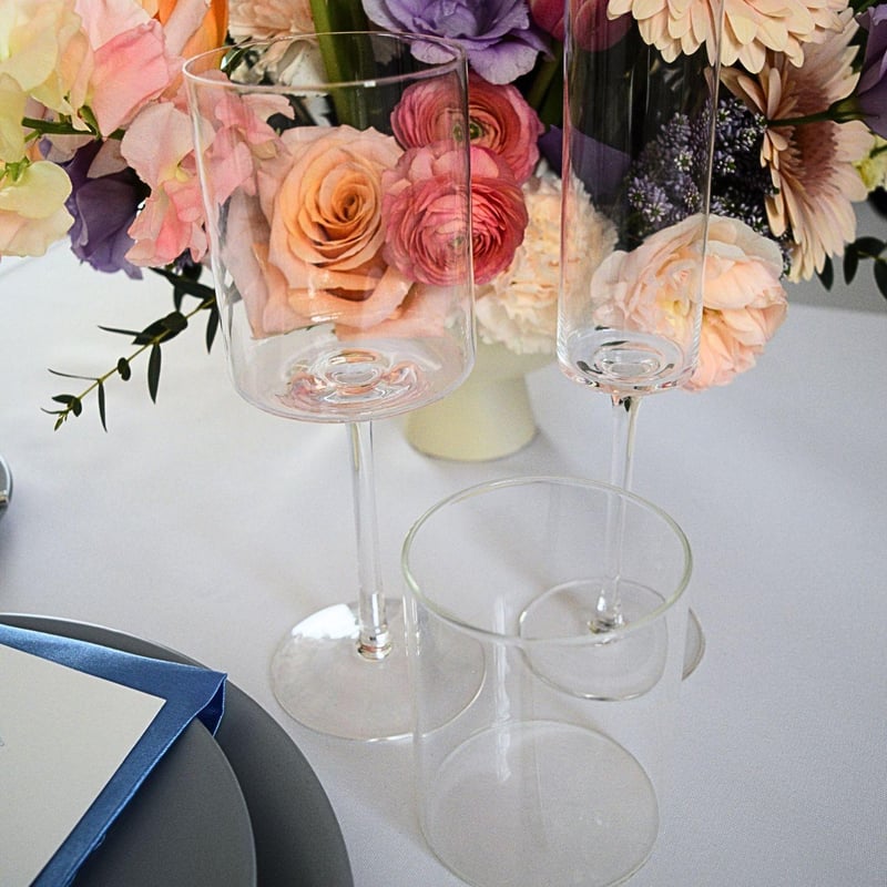 Modern Glassware Set - Clear