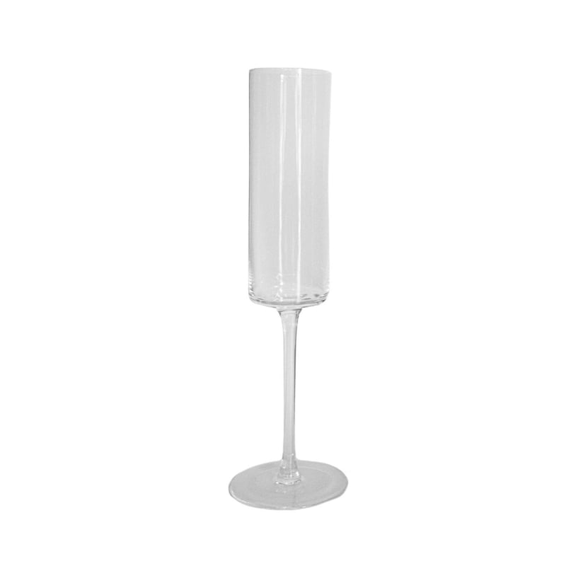 Modern Flute Glass - Clear