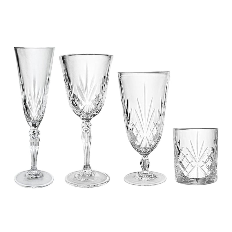 Margaret Crystal Glassware Set