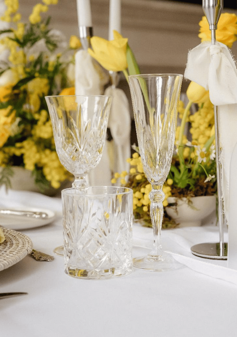 Margaret Crystal Glassware Set