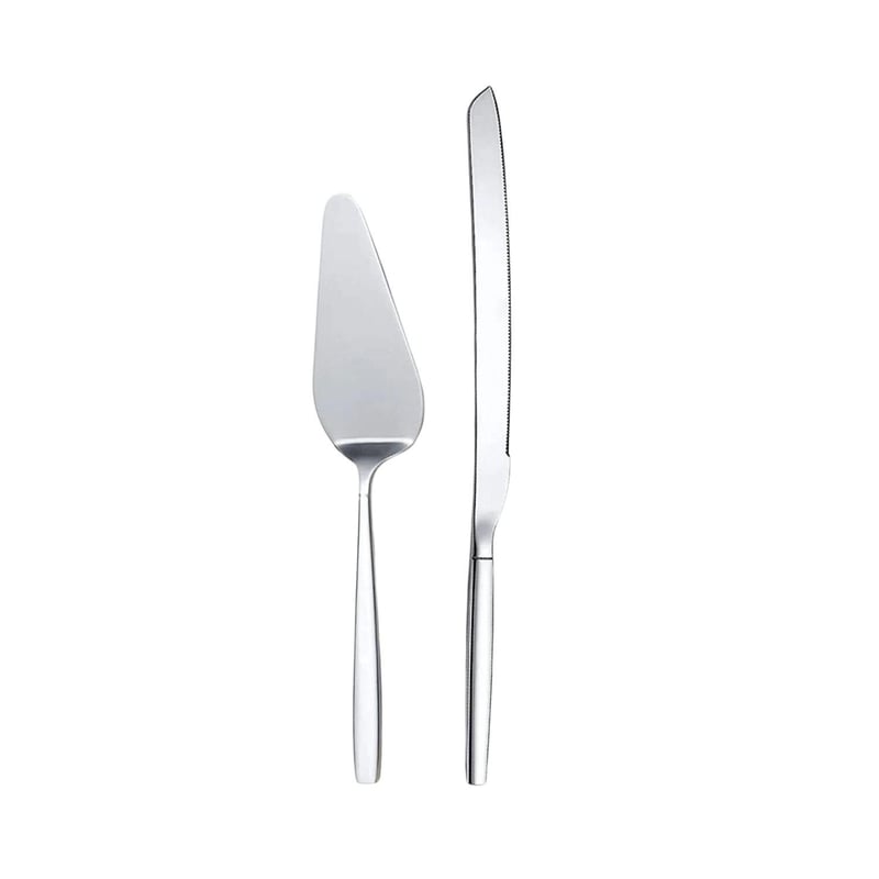 Silver Cake Knife Set