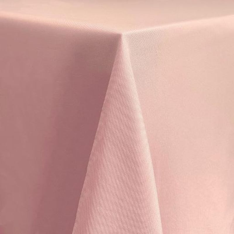 132" - Blush Round Table Linen