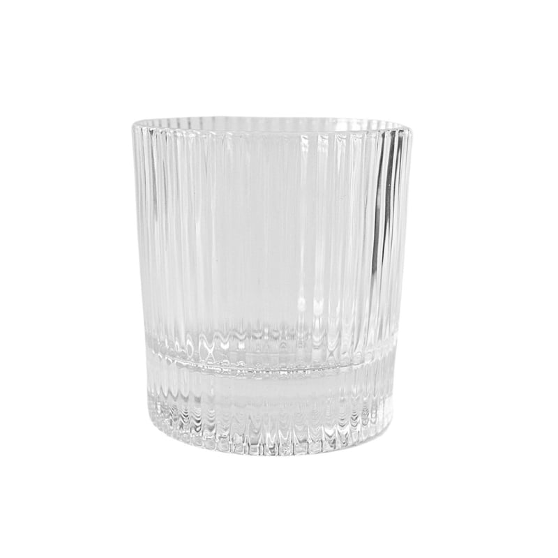 10 oz Ribbed Rocks Glass