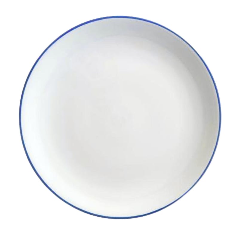 Blue Rim Porcelain 12" Charger Plate