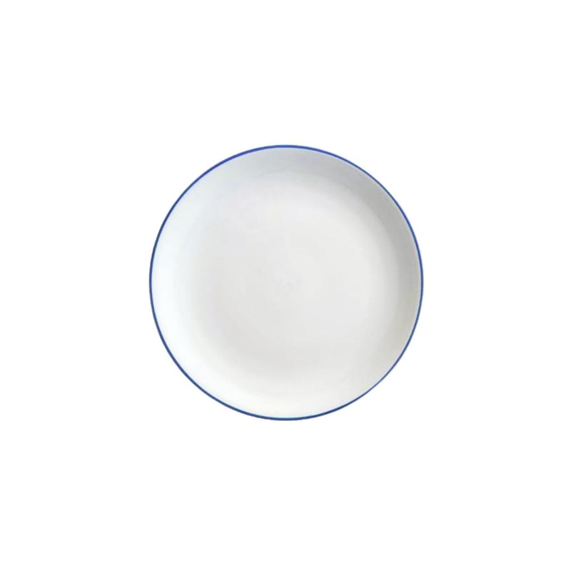 Blue Rim Porcelain 8" Side Plate