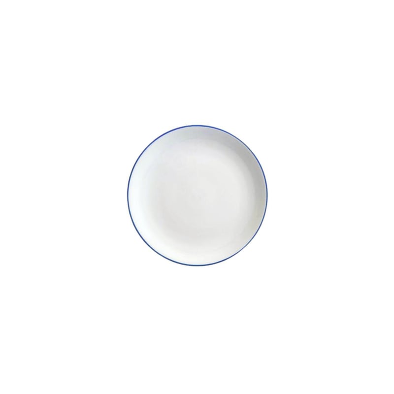 Blue Rim Porcelain 6" Bread Plate
