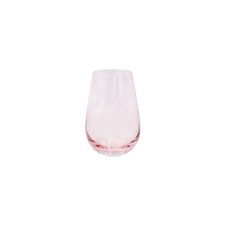 Chloe Stemless Wine Glass - Pink