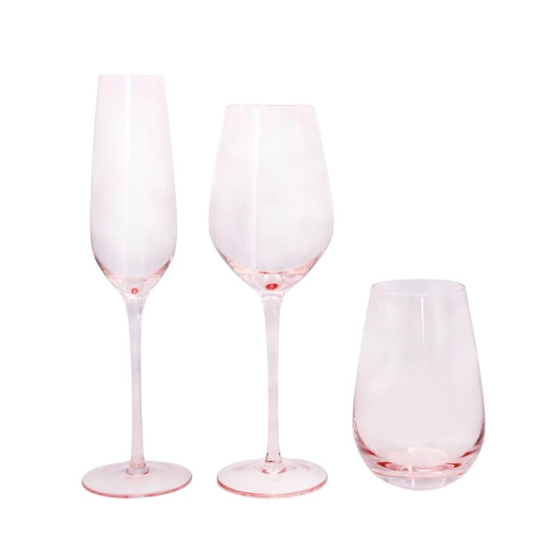 Chloe Glassware Set - Pink