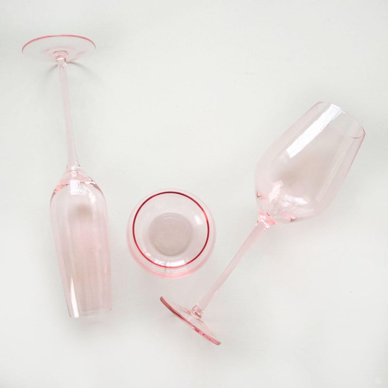 Chloe Glassware Set - Pink