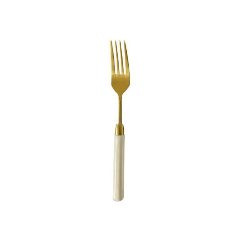 Melbourne Brushed Gold Cream Handle Dinner Fork
