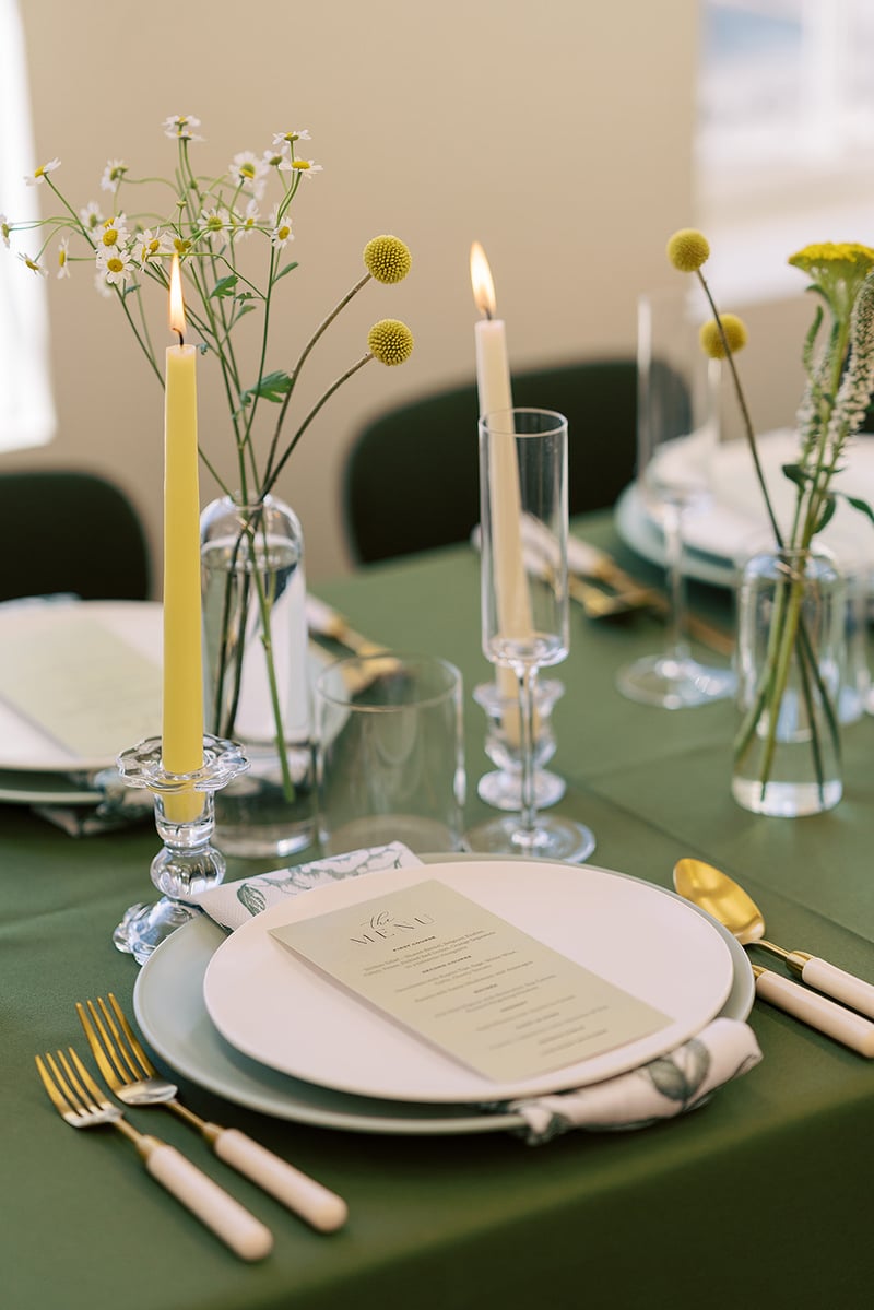 Melbourne Brushed Gold Cream Handle Flatware Set