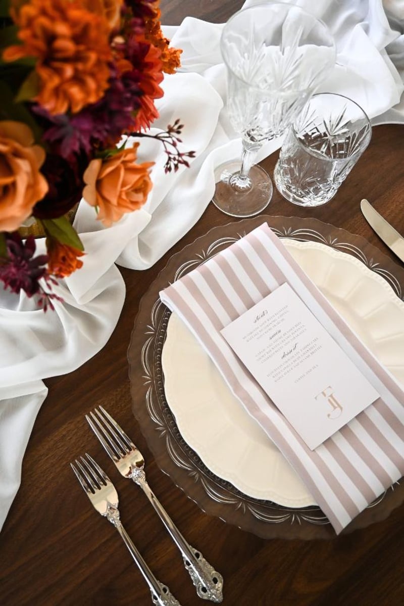 Stripe Napkin - Taupe