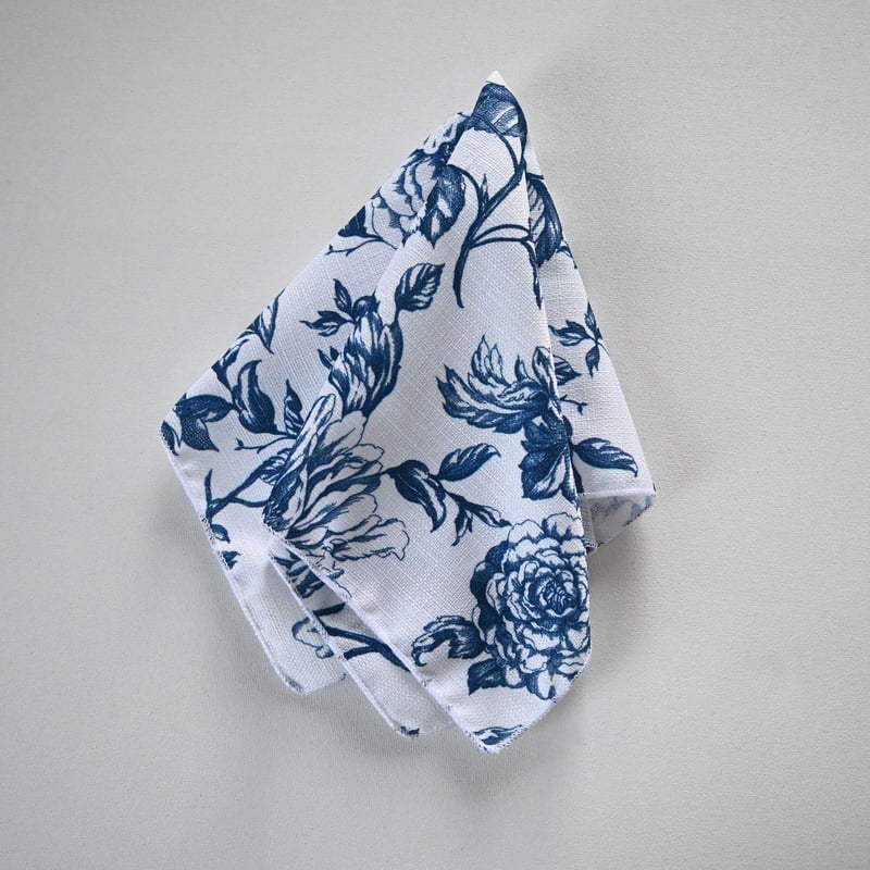 Garden Woven Napkin - Navy