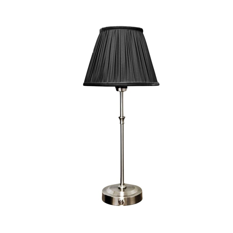 16" LED Nickel Lamp - Black