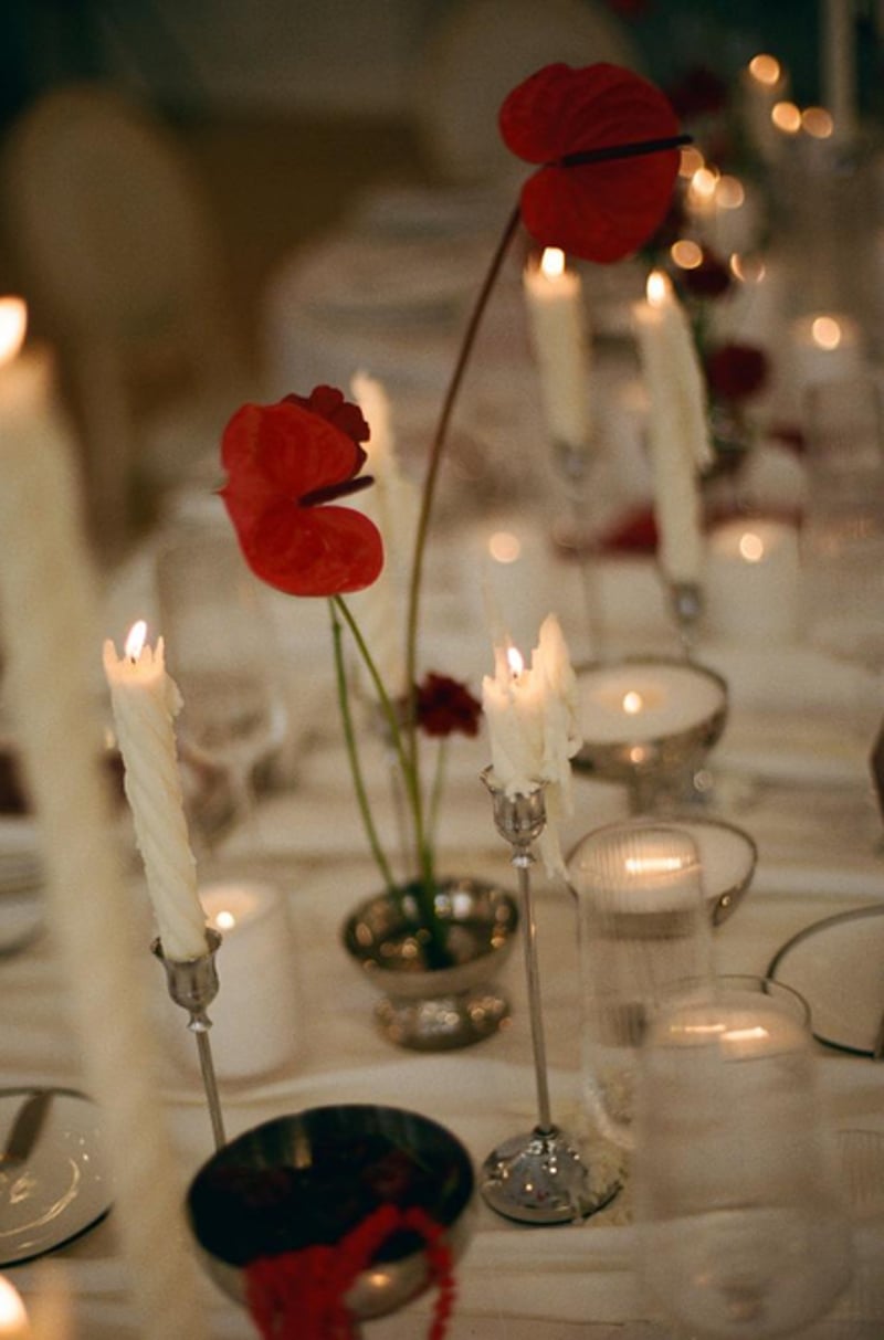 Silver Vintage Taper Candle Holder Set