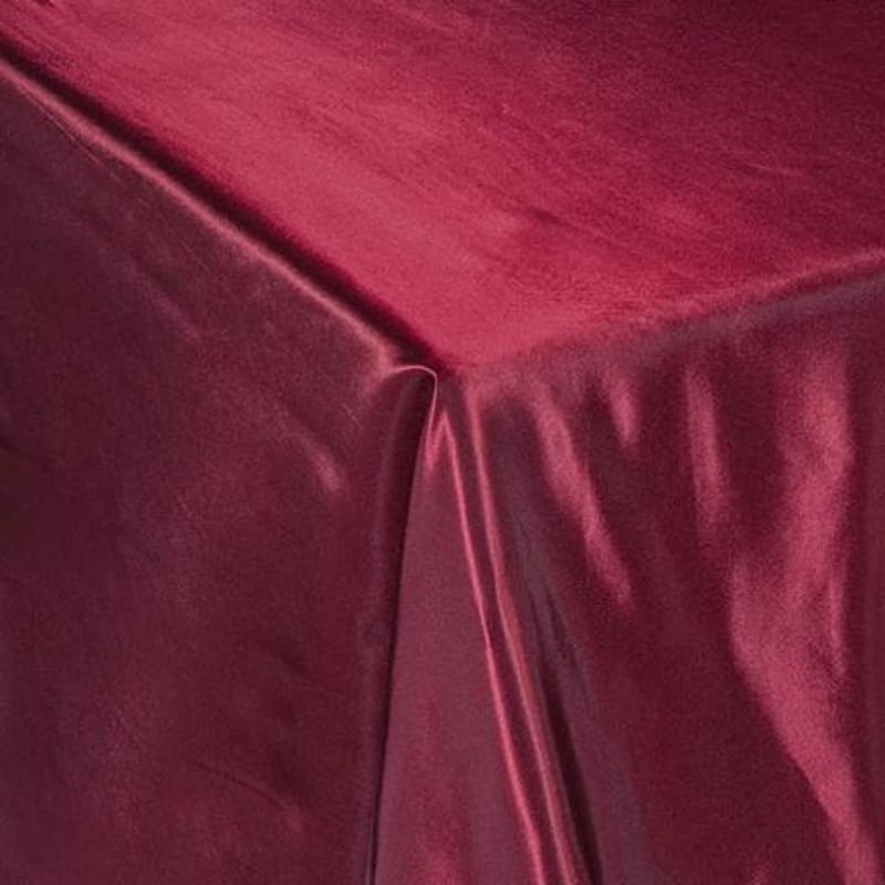 Merlot Satin Linen Collection