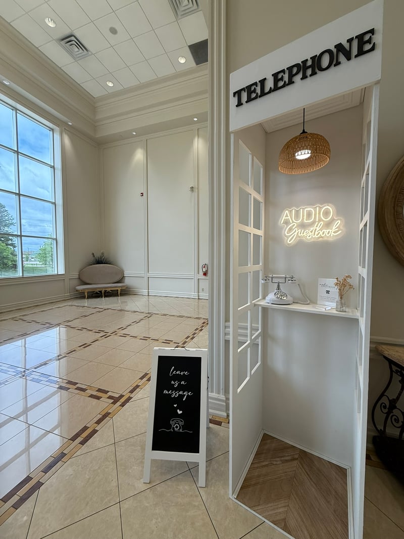 The Classic Keepsake Audio Guestbook Phone Booth
