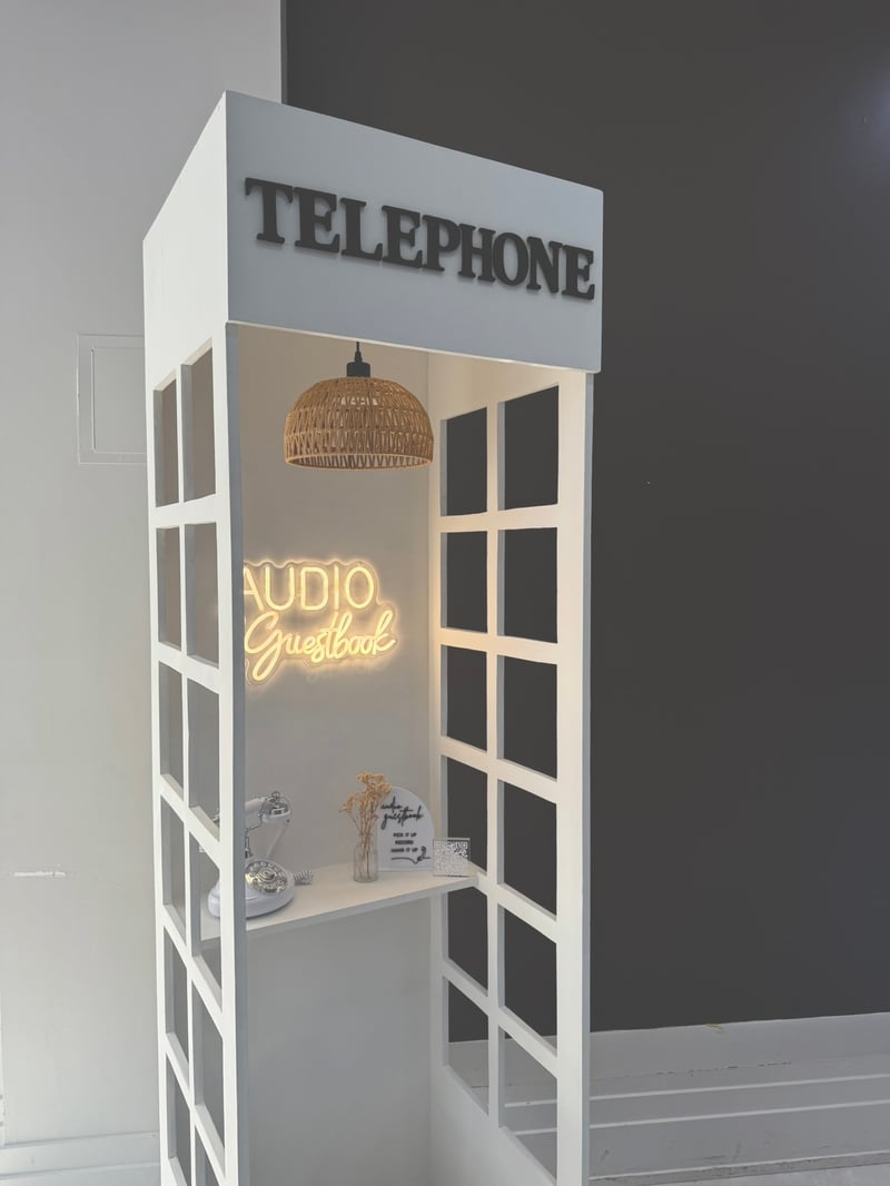 The Classic Keepsake Audio Guestbook Phone Booth