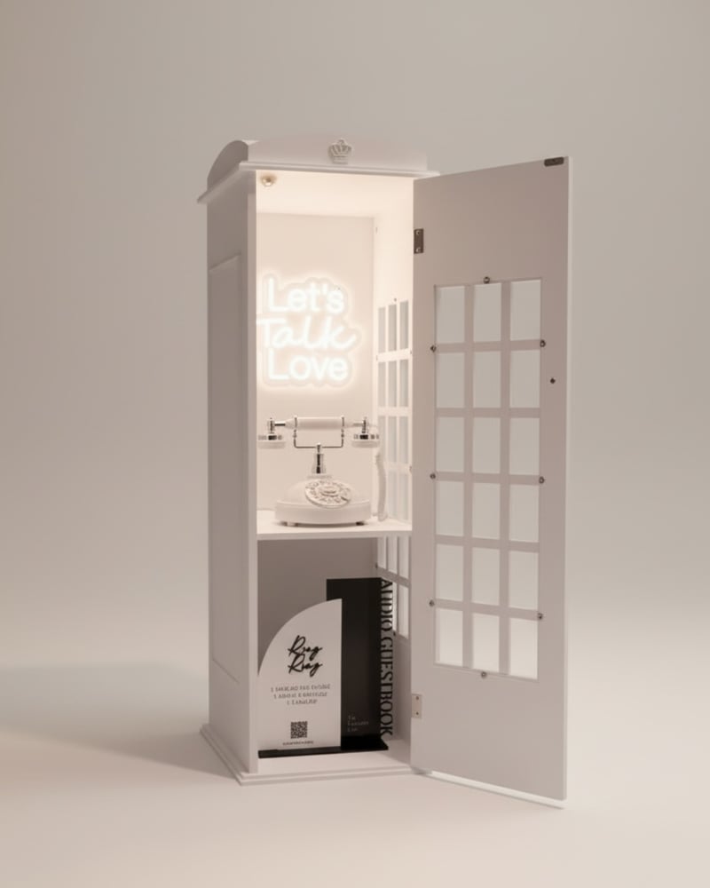 The Modern Keepsake Audio Guestbook Mini Phone Booth