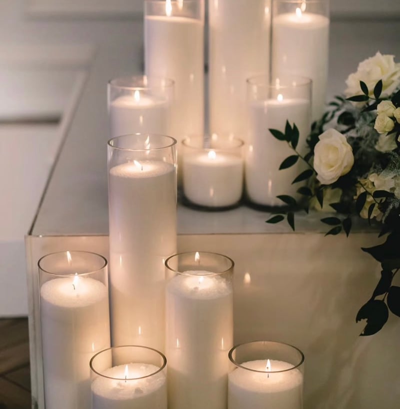 Intimate Glow: 18pc Candleware Package