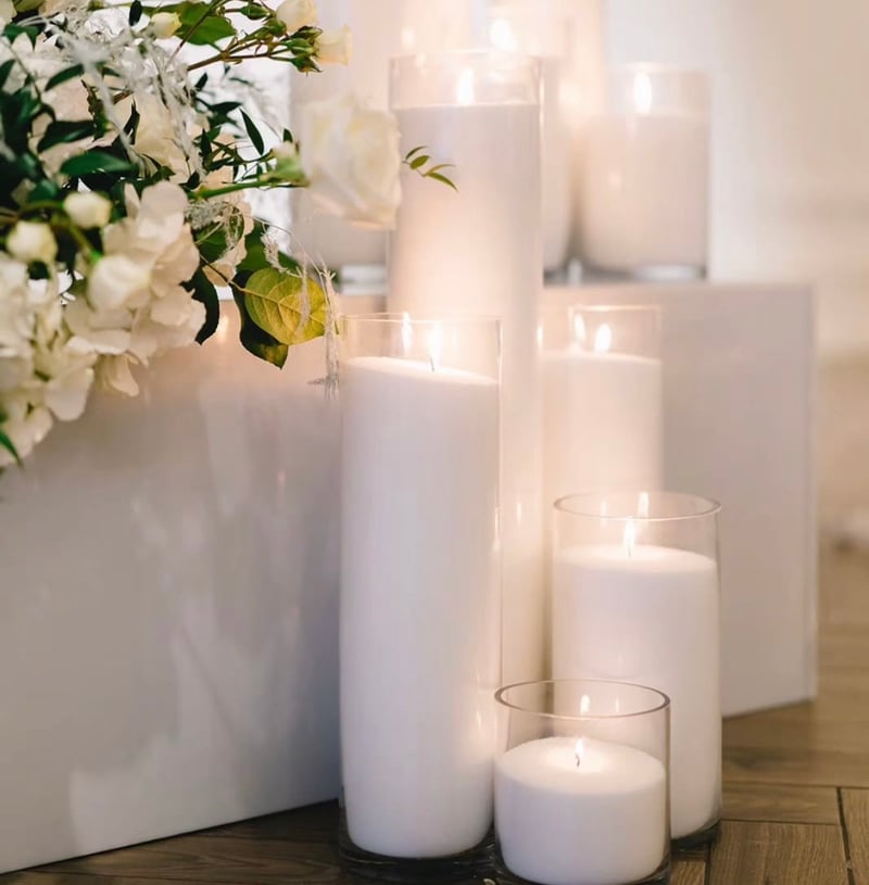Intimate Glow: 18pc Candleware Package