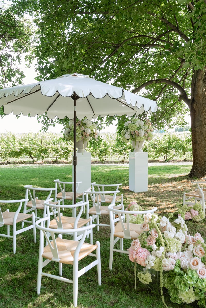 Scalloped Market Umbrella