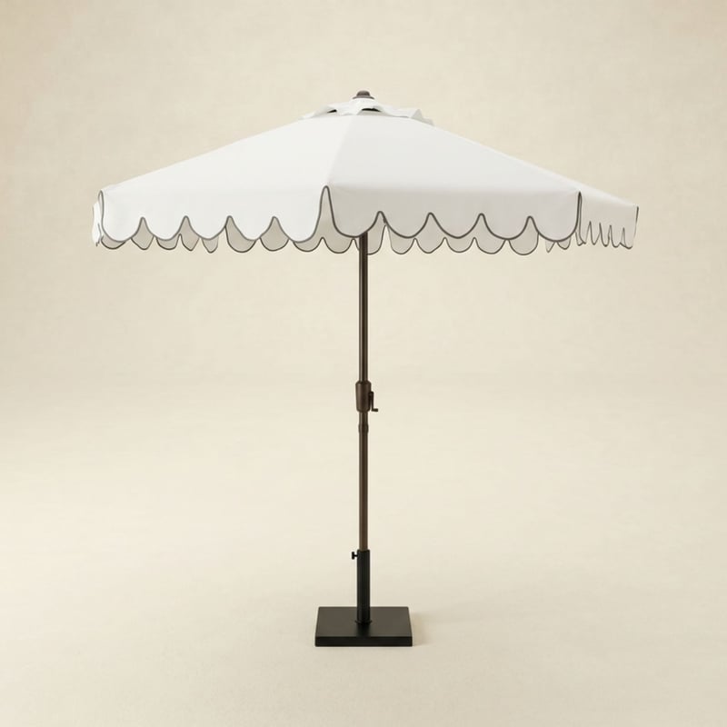 Scalloped Market Umbrella