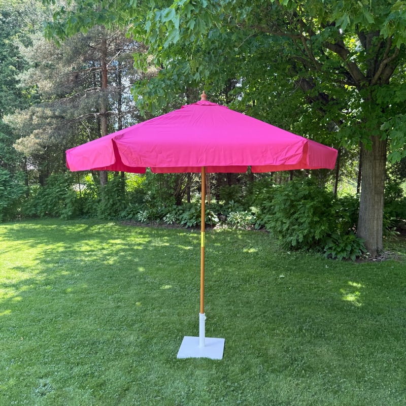 Pink Raspberry Market Umbrella