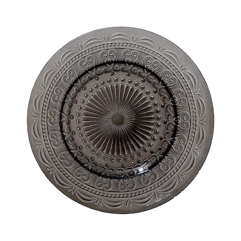 Vintage Black Swirl Charger Plate