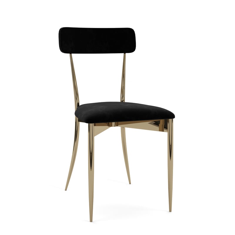 Hayworth Chair – Gold and Black