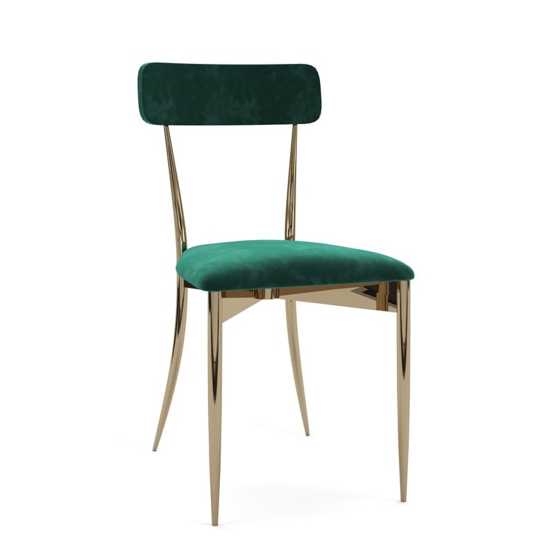 Hayworth Chair – Gold and Emerald
