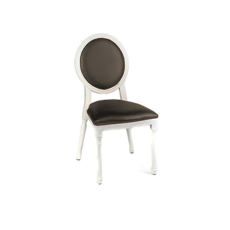 Louis XV Chair – Graphite Velvet
