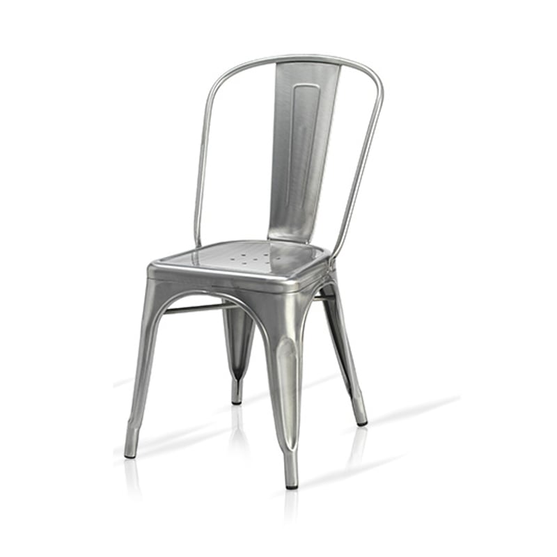 Tolix Chair – Polished Silver