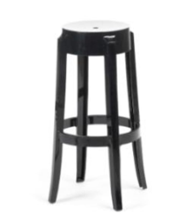 Charles Ghost Stool – Black