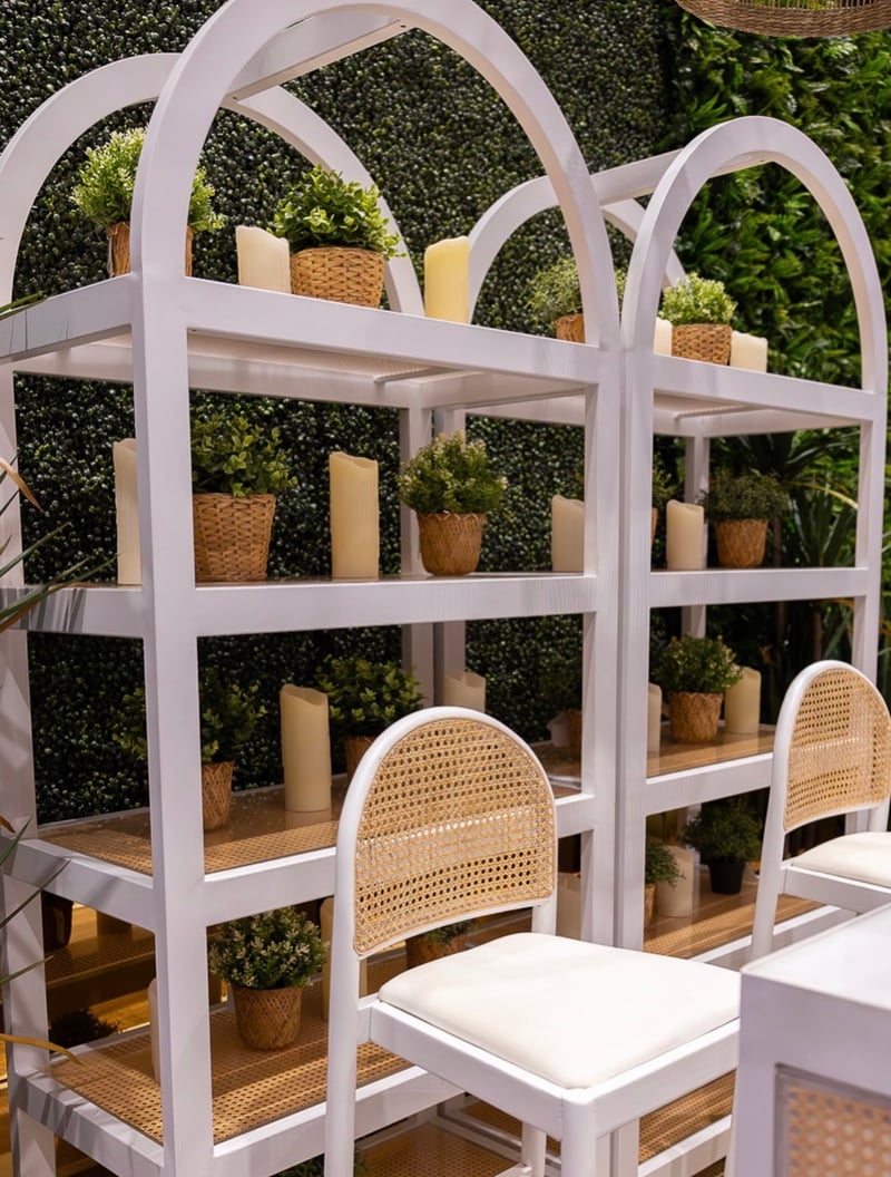White Eden Stool w/ White Seat