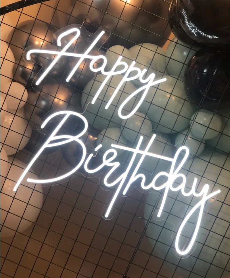 Happy Birthday Neon Sign - 3ft