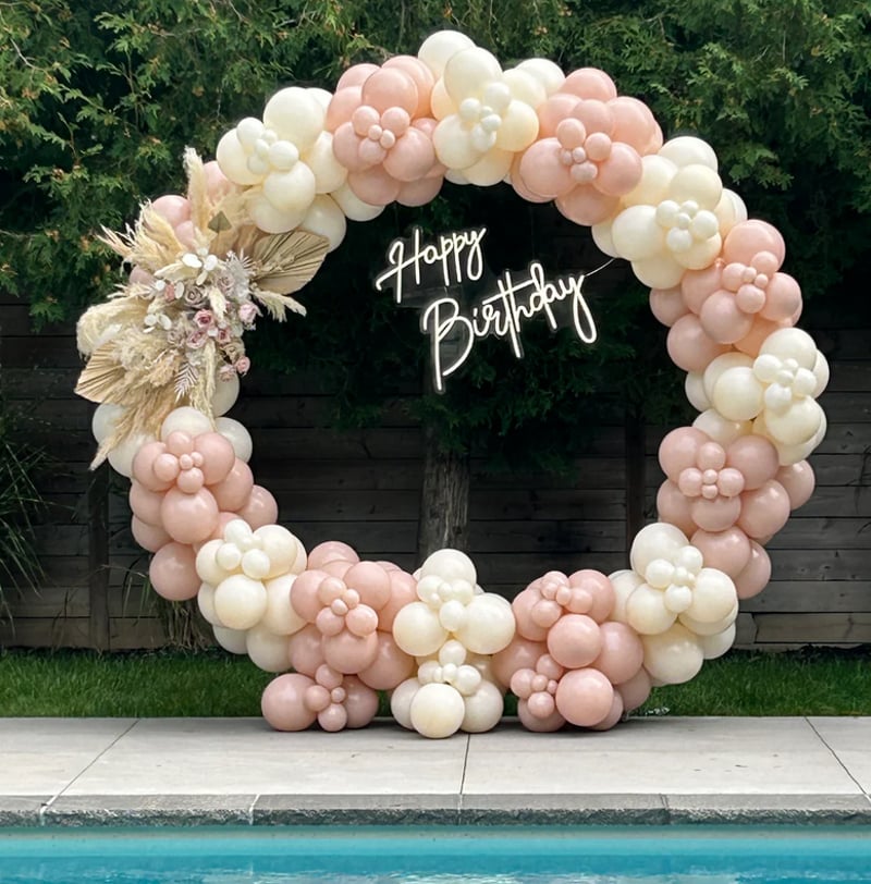 Balloon Hoop & Neon Package (customizable)