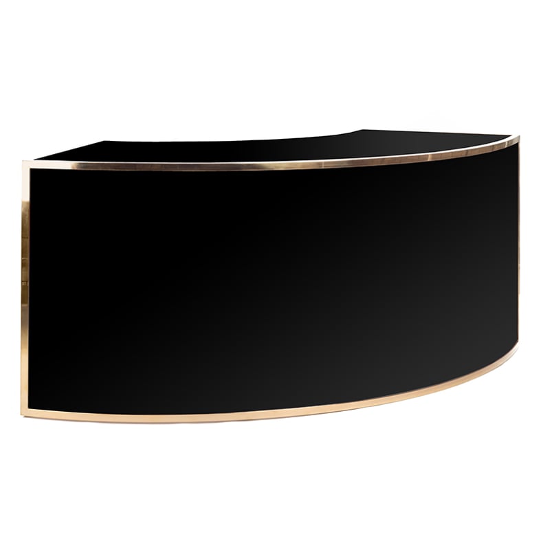Avenue 1/4 Round Bar - Gold & Black