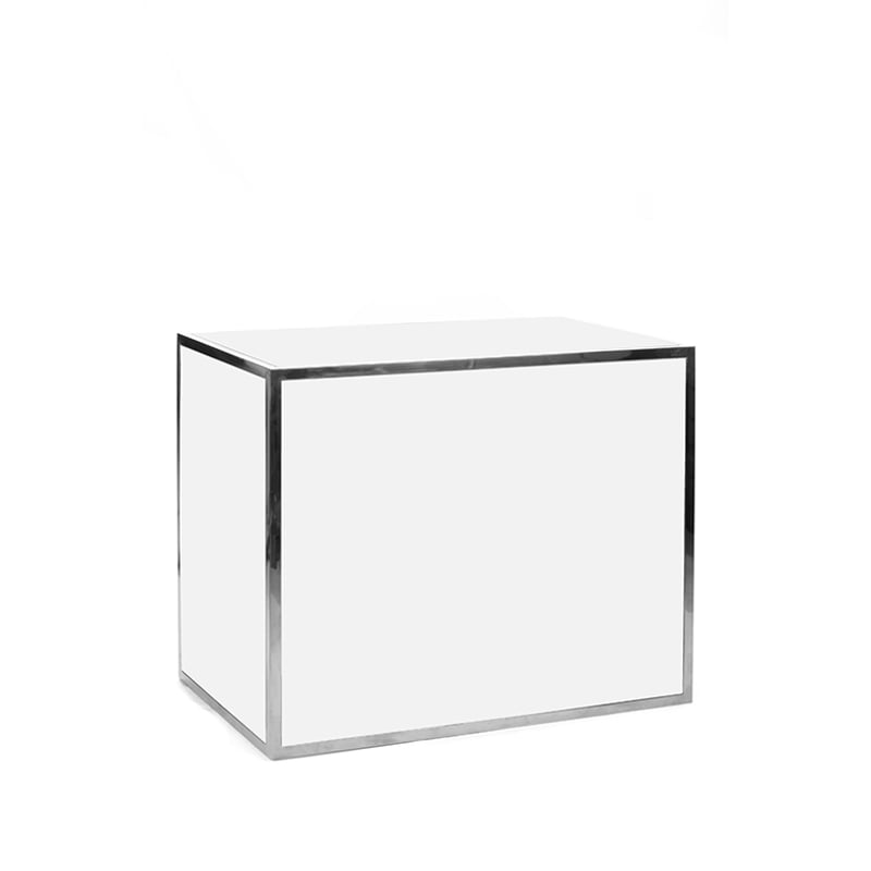 Avenue 4' Bar - Silver & White