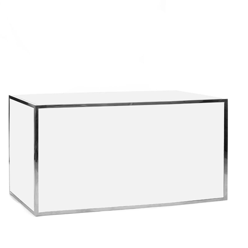 Avenue 6' Bar - Silver & White