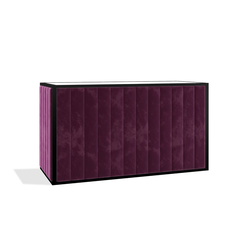 Kincaid 6' Velvet Bar - Black & Berry