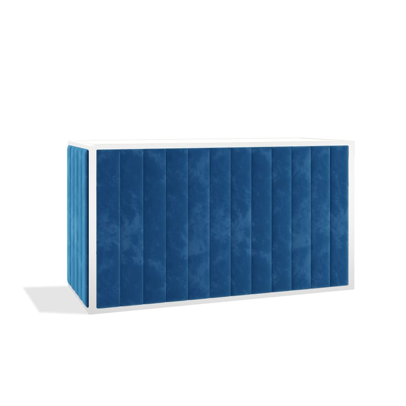 Kincaid 6' Velvet Bar - White & Sapphire