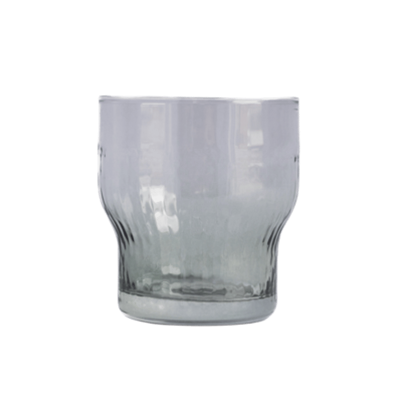 Green Frosted Water Glass