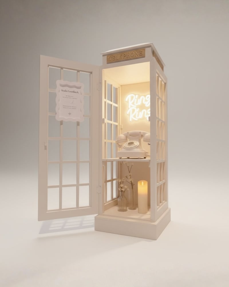 The Modern Keepsake Audio Guestbook Mini Phone Booth