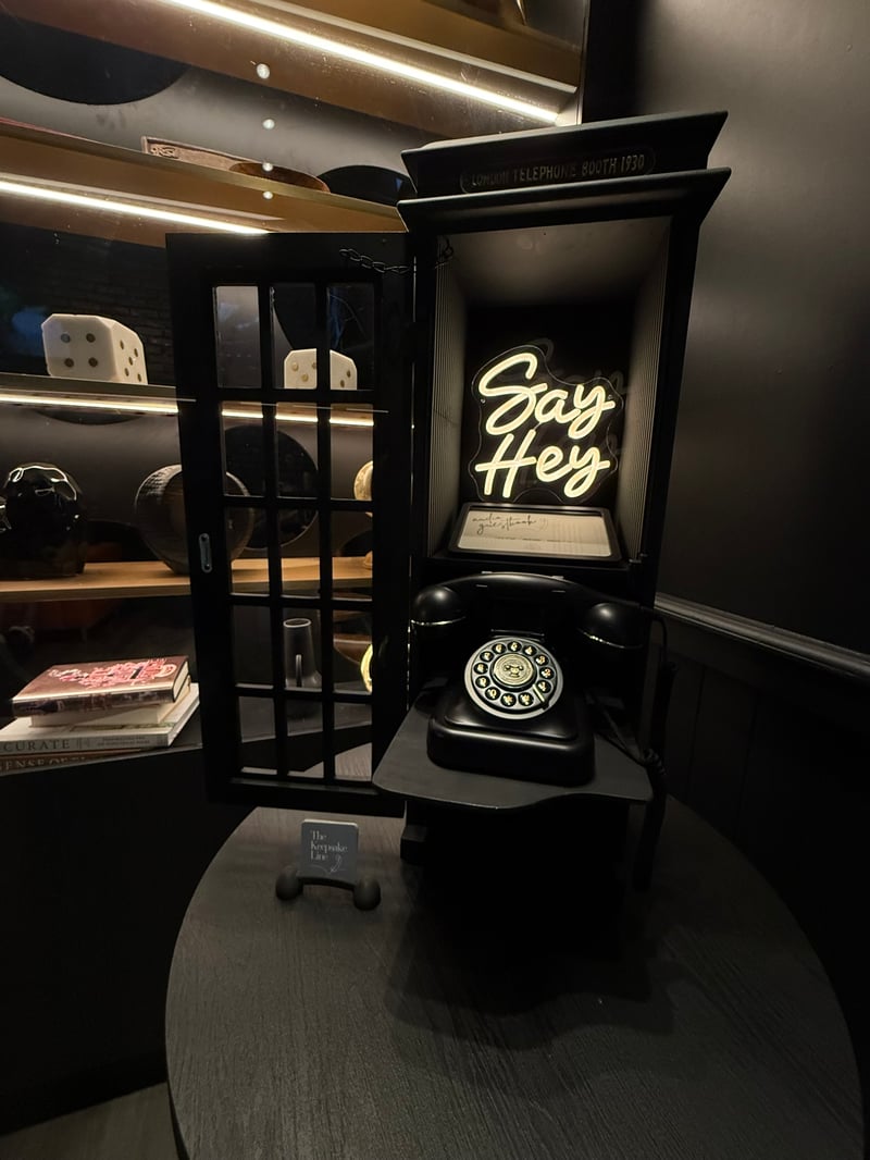 The Noir Audio Guestbook Mini Phone Booth