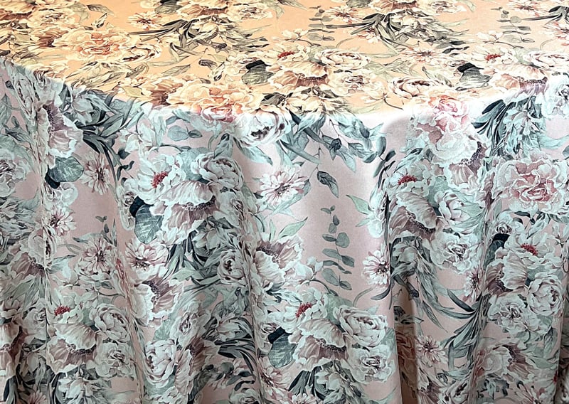 Floral Dusk in Blush - 132"